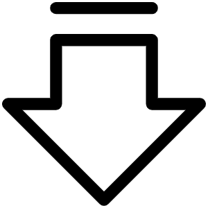 Arrow Fat Line Down Light Icon from Phosphor Light Set