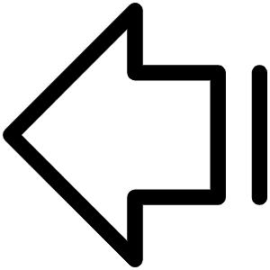 Arrow Fat Line Left Light Icon from Phosphor Light Set