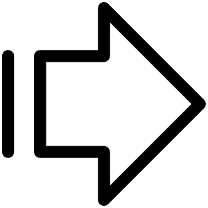 Arrow Fat Line Right Light Icon from Phosphor Light Set