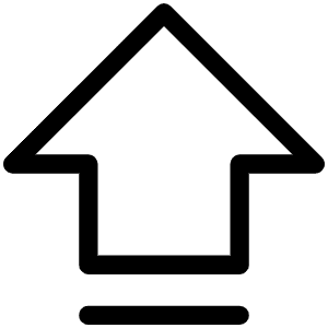 Arrow Fat Line Up Light Icon from Phosphor Light Set