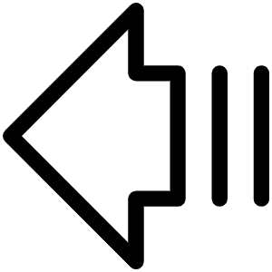 Arrow Fat Lines Left Light Icon from Phosphor Light Set