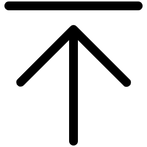 Arrow Line Up Light Icon from Phosphor Light Set