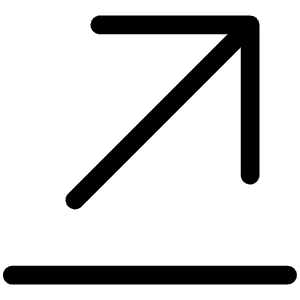 Arrow Line Up Right Light Icon from Phosphor Light Set