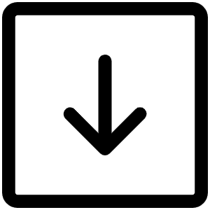 Arrow Square Down Light Icon from Phosphor Light Set