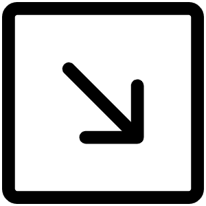 Arrow Square Down Right Light Icon from Phosphor Light Set