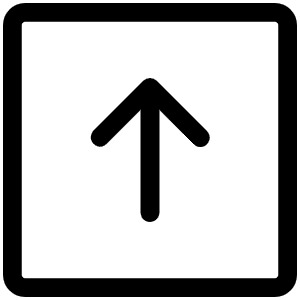 Arrow Square Up Light Icon from Phosphor Light Set