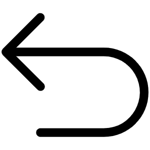 Arrow U Up Left Light Icon from Phosphor Light Set
