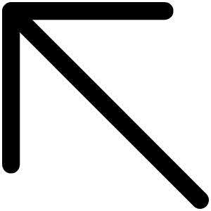 Arrow Up Left Light Icon from Phosphor Light Set