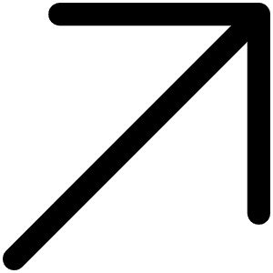 Arrow Up Right Light Icon from Phosphor Light Set