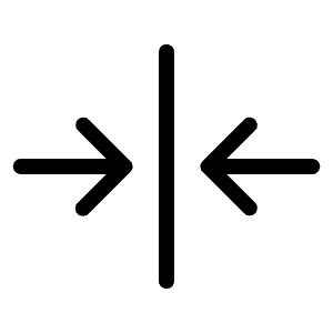 Arrows In Line Horizontal Light Icon from Phosphor Light Set