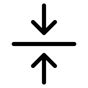 Arrows In Line Vertical Light Icon from Phosphor Light Set
