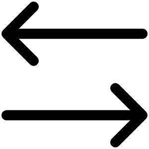 Arrows Left Right Light Icon from Phosphor Light Set