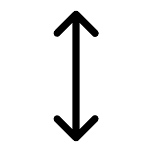 Arrows Vertical Light Icon from Phosphor Light Set