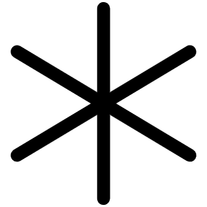 Asterisk Light Icon from Phosphor Light Set