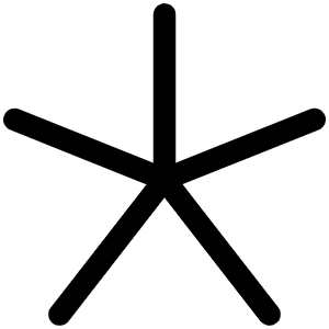 Asterisk Simple Light Icon from Phosphor Light Set