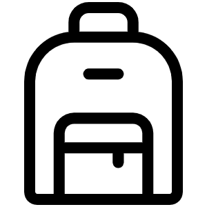 Backpack Light Icon from Phosphor Light Set