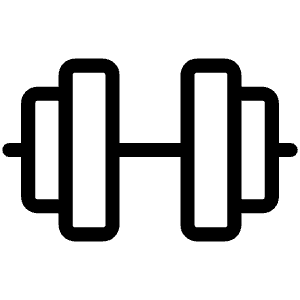 Barbell Light Icon from Phosphor Light Set