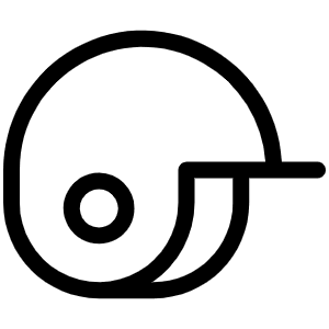 Baseball Helmet Light Icon from Phosphor Light Set
