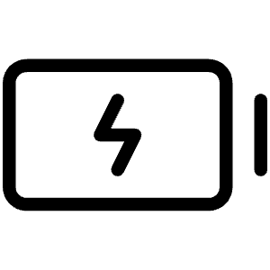 Battery Charging Light Icon from Phosphor Light Set