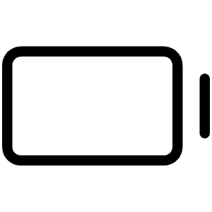 Battery Empty Light Icon from Phosphor Light Set