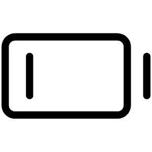 Battery Low Light Icon from Phosphor Light Set
