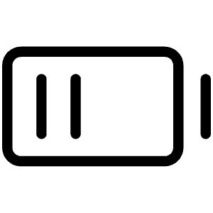 Battery Medium Light Icon from Phosphor Light Set