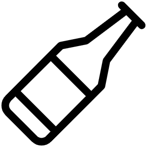 Beer Bottle Light Icon from Phosphor Light Set
