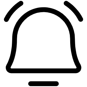 Bell Simple Ringing Light Icon from Phosphor Light Set