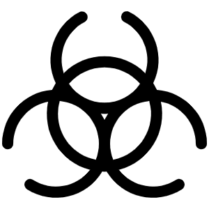 Biohazard Light Icon from Phosphor Light Set