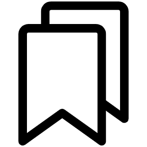 Bookmarks Light Icon from Phosphor Light Set