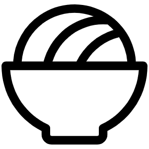 Bowl Food Light Icon from Phosphor Light Set