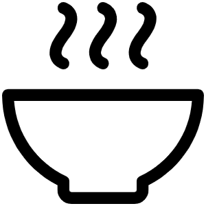 Bowl Steam Light Icon from Phosphor Light Set