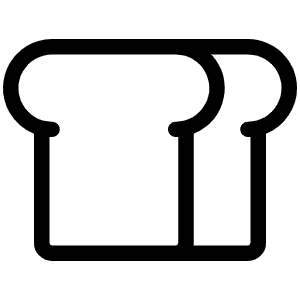 Bread Light Icon from Phosphor Light Set