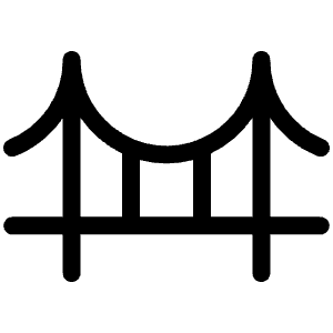 Bridge Light Icon from Phosphor Light Set