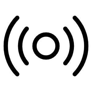 Broadcast Light Icon from Phosphor Light Set