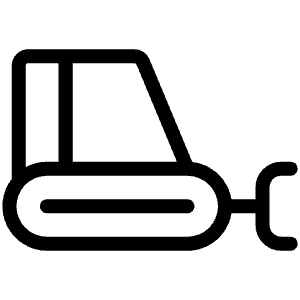 Bulldozer Light Icon from Phosphor Light Set
