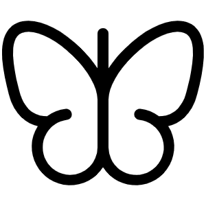 Butterfly Light Icon from Phosphor Light Set
