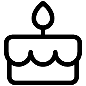 Cake Light Icon from Phosphor Light Set