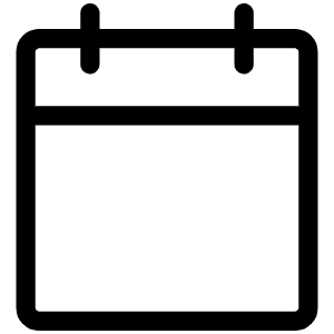 Calendar Blank Light Icon from Phosphor Light Set