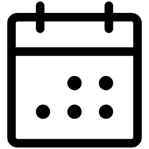 Calendar Dots Light Icon from Phosphor Light Set