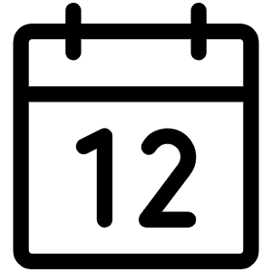 Calendar Light Icon from Phosphor Light Set
