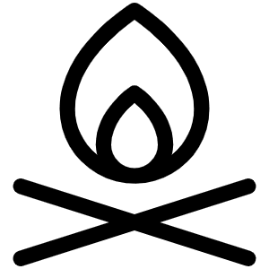 Campfire Light Icon from Phosphor Light Set