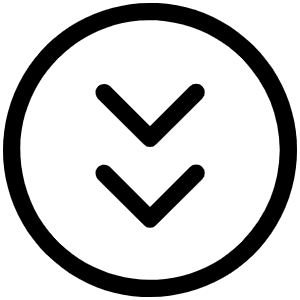 Caret Circle Double Down Light Icon from Phosphor Light Set