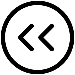 Caret Circle Double Left Light Icon from Phosphor Light Set