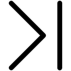 Caret Line Right Light Icon from Phosphor Light Set