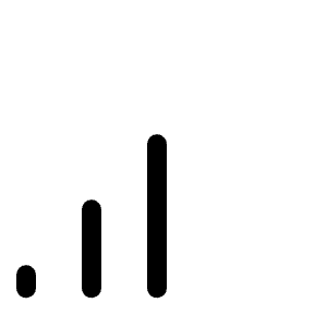 Cell Signal Medium Light Icon from Phosphor Light Set