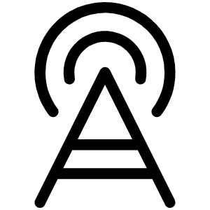 Cell Tower Light Icon from Phosphor Light Set