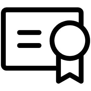 Certificate Light Icon from Phosphor Light Set