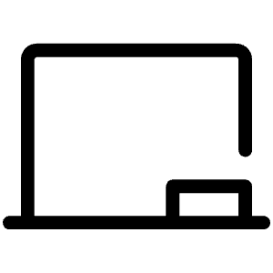 Chalkboard Simple Light Icon from Phosphor Light Set