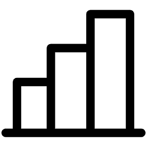 Chart Bar Light Icon from Phosphor Light Set